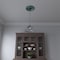 Ekena Millwork Traditional PVC Medallion (Canopies up to 7 1/2"), 13"OD x 3 1/2"ID x 1 1/4"P, Metallic Sea Mist CMP13TRFSM - alternate 7